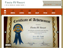Tablet Screenshot of fiestarvresort.com